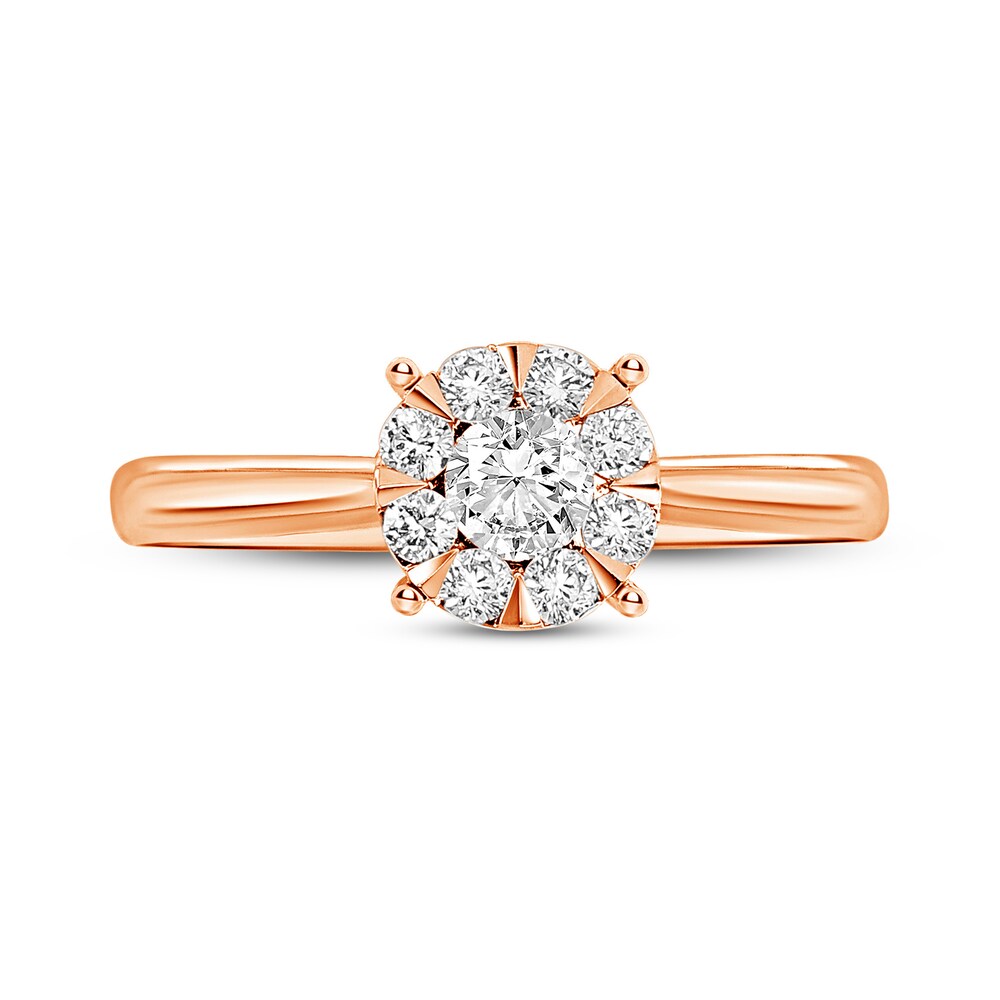 Diamond Engagement Ring 3/8 ct tw Round 14K Rose Gold RqdQiEBQ