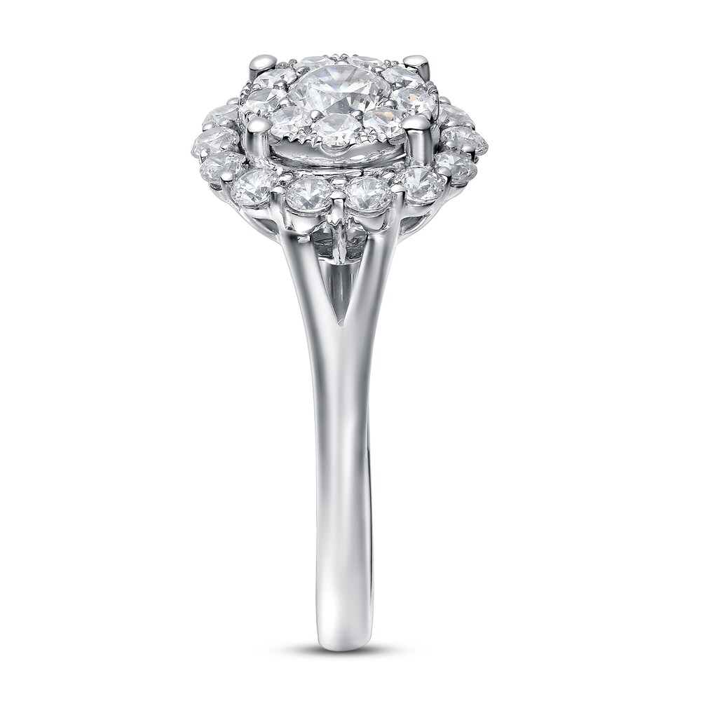 Diamond Engagement Ring 1 ct tw Round 14K White Gold STA3kNJr