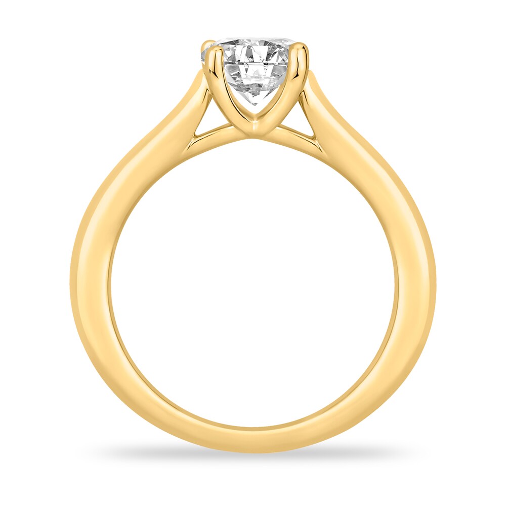 Diamond Solitaire Engagement Ring 1 ct tw Round-cut 14K Yellow Gold (I2/I) SVAgL3Tn