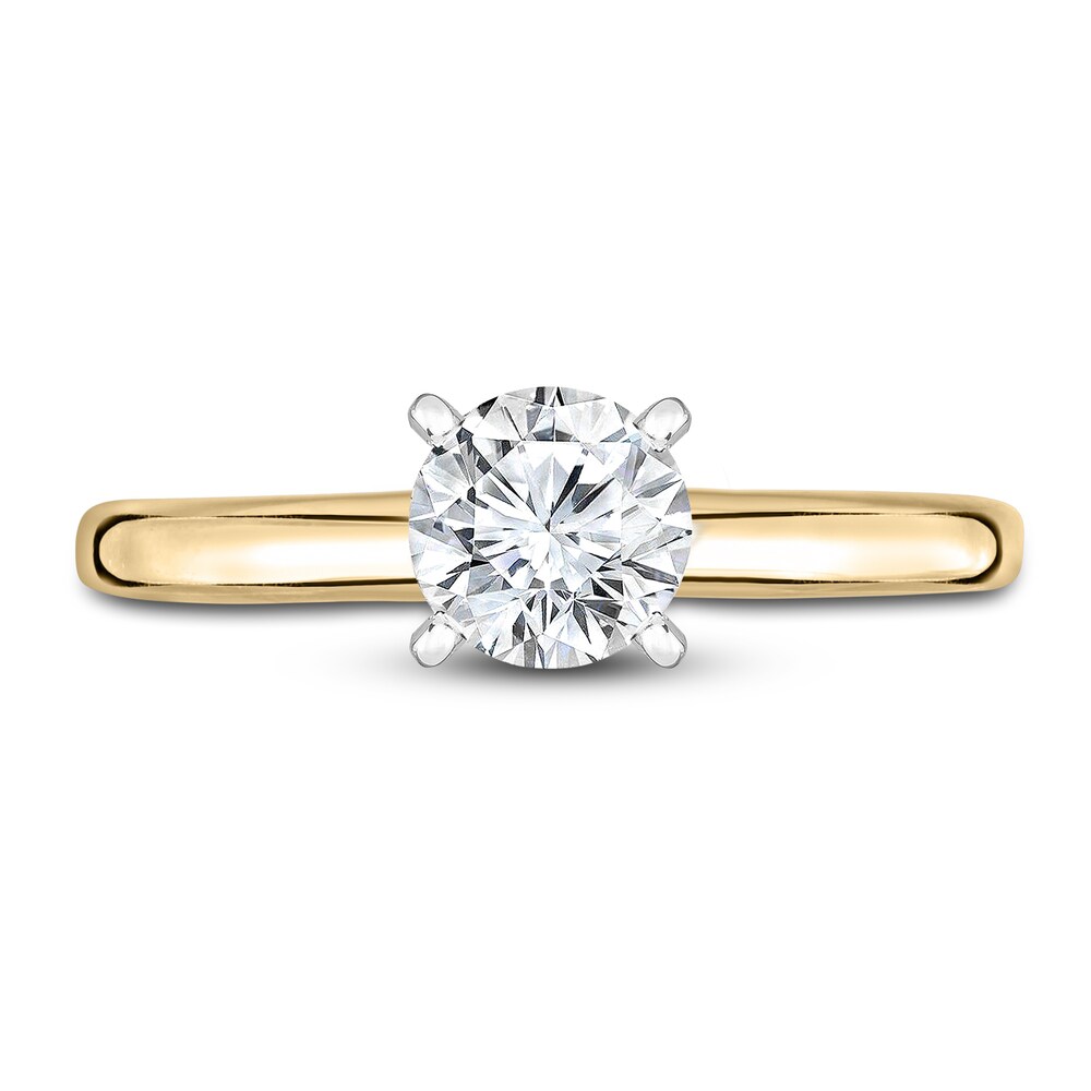 Diamond Solitaire Engagement Ring 1/3 ct tw Round 14K Yellow Gold (I2/I) SVJHqwFK