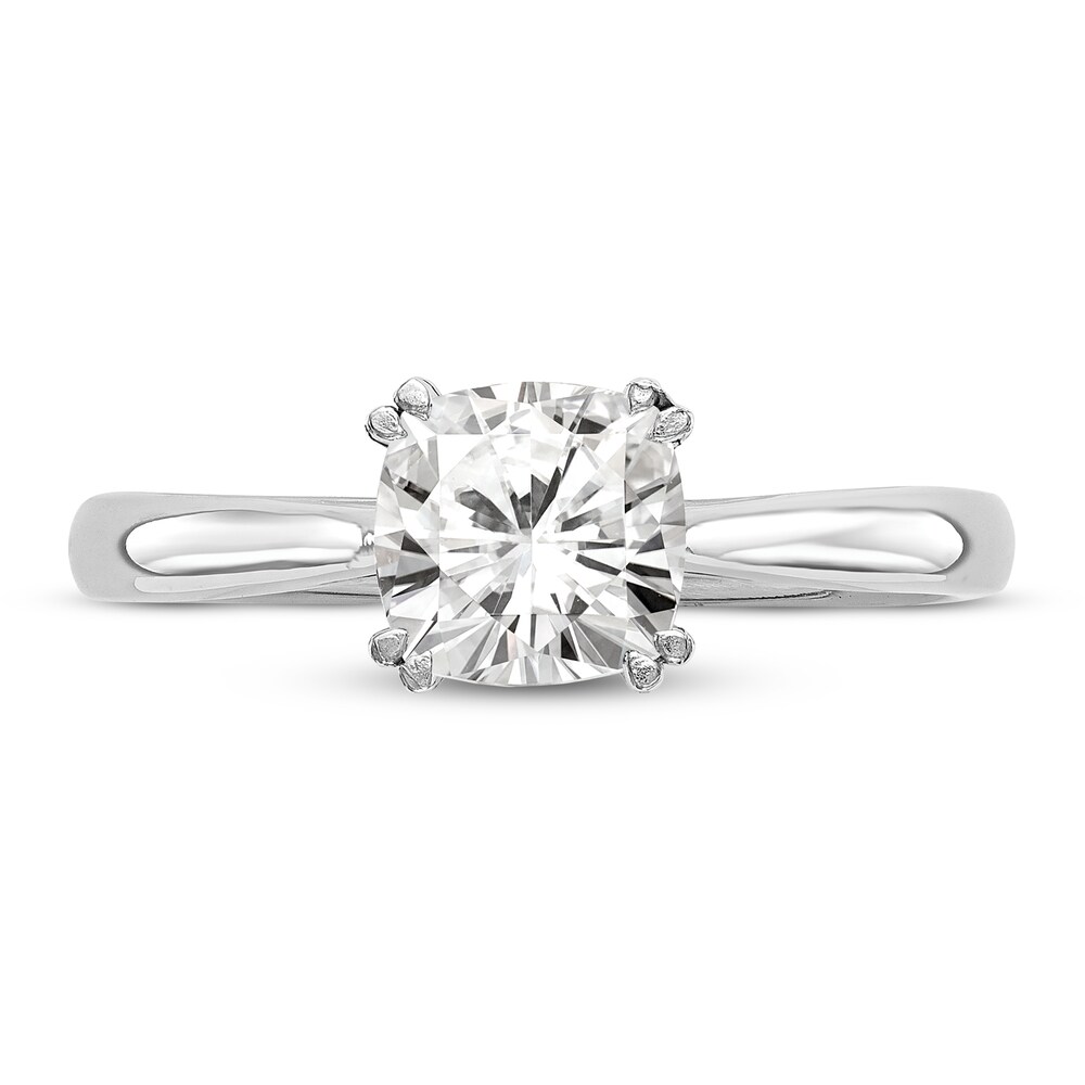 Diamond Solitaire Engagement Ring 3/4 ct tw Cushion 14K White Gold (I1/I) SjMLHMNB