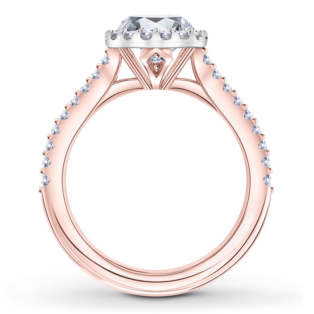 Scott Kay Diamond Ring Setting 3/8 ct tw Round 14K Rose Gold TBjlHknw