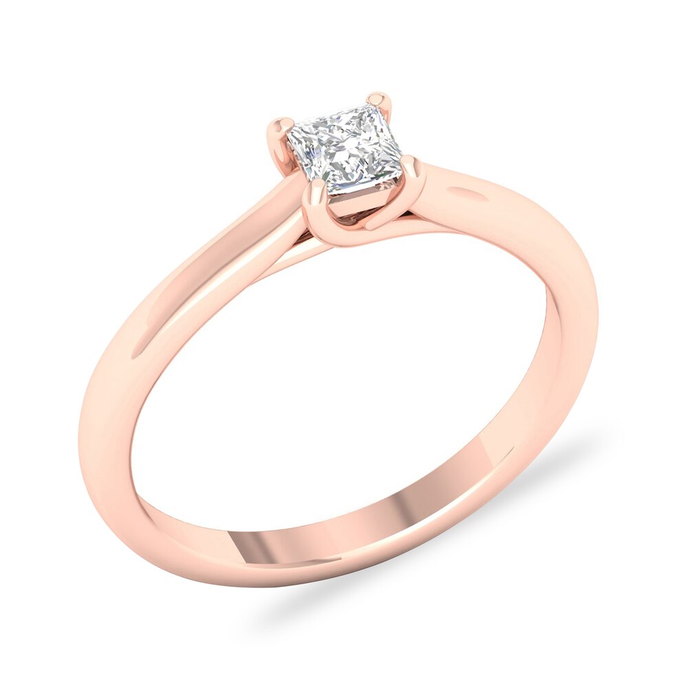 Diamond Solitaire Ring 1/3 ct tw Princess-cut 14K Rose Gold (SI2/I) TMoJSw1h