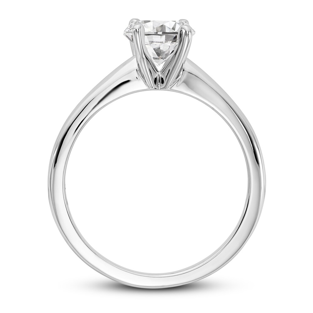 Diamond Solitaire Engagement Ring 3/4 ct tw Round 14K White Gold (I1/I) TfkpQ6Zf