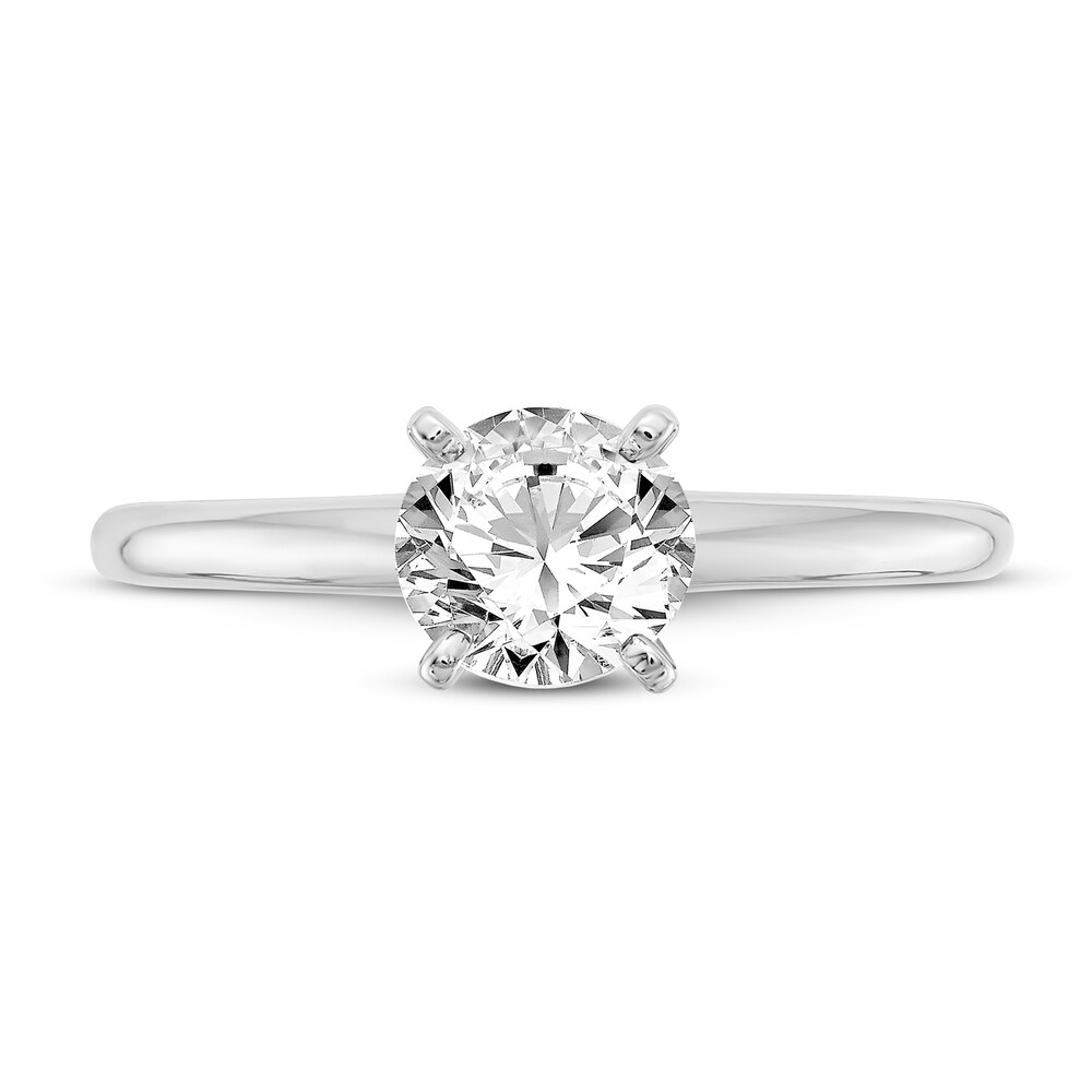 Diamond Solitaire Engagement Ring 3/4 ct tw Round 14K White Gold (I1/I) TfkpQ6Zf