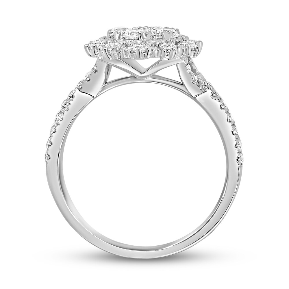 Diamond Engagement Ring 1 ct tw Round 14K White Gold Tl6wSfqY