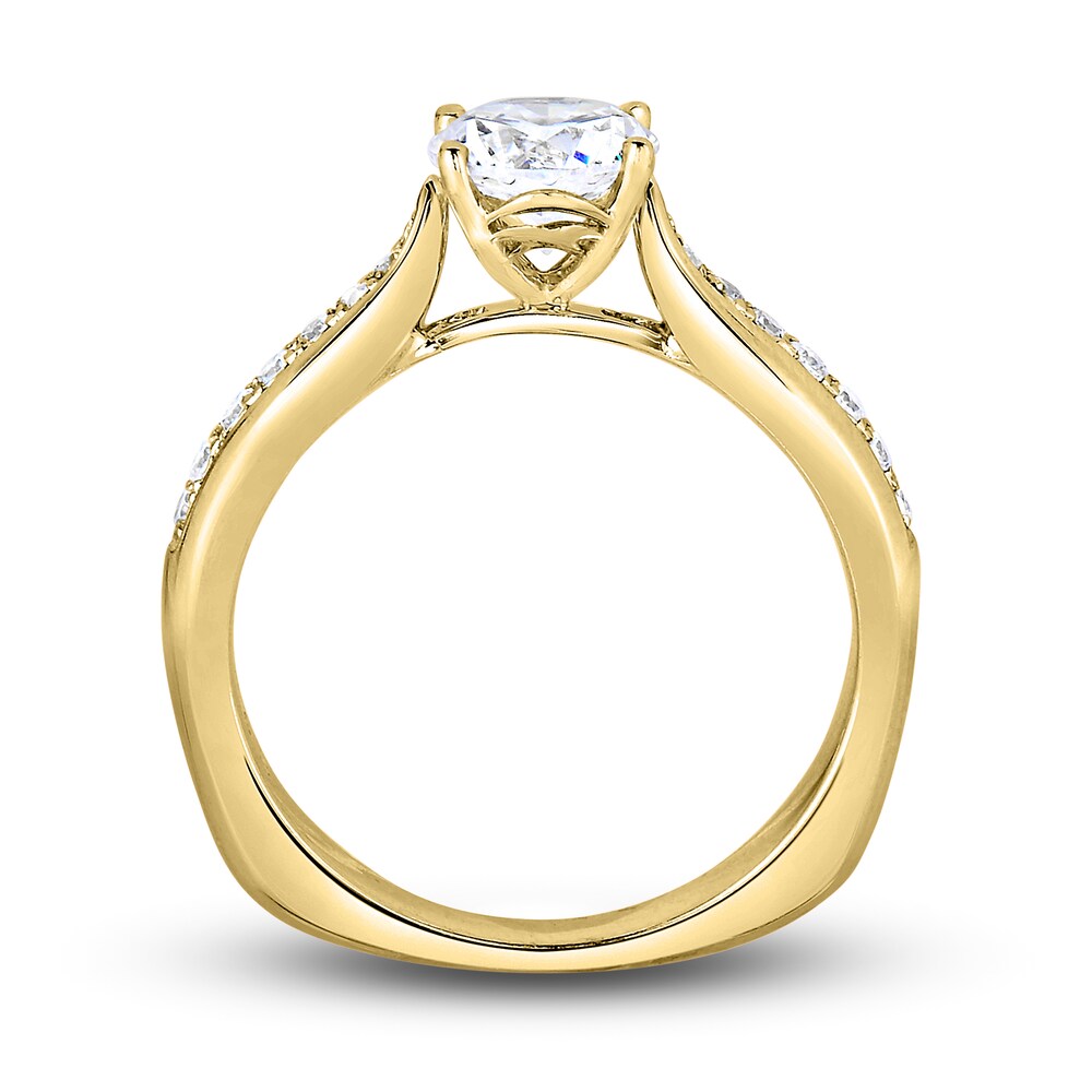 Diamond Bridal Set 3/4 ct tw Round 14K Yellow Gold TpVe6mxC