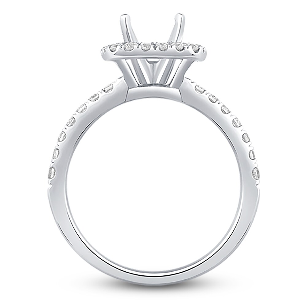 Engagement Ring 1/2 ct tw Round 14K White Gold TzGcFquH