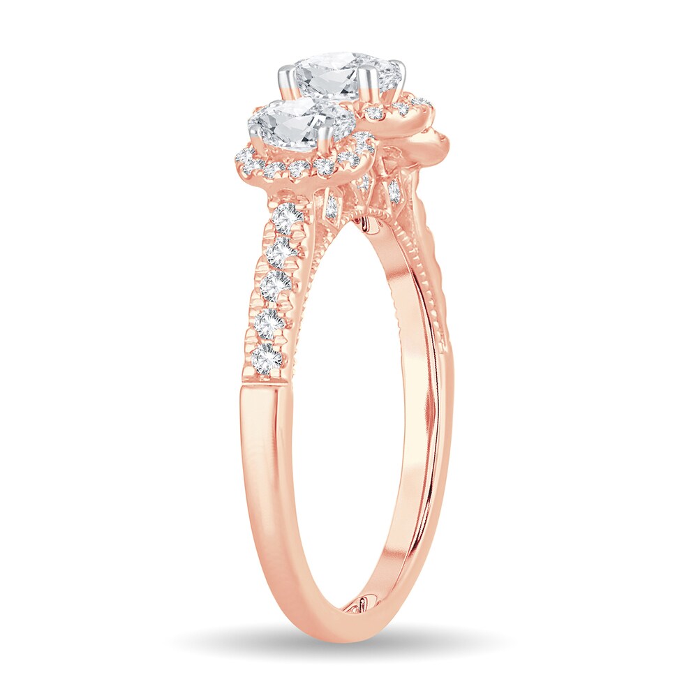 Diamond Ring 1 ct tw Oval 14K Rose Gold U4UxDGNX