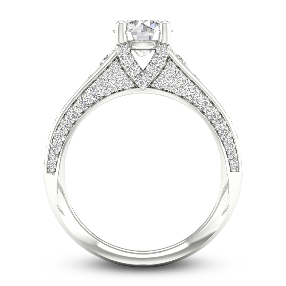 Diamond Engagement Ring 1-3/4 ct tw Round 14K White Gold U4bCB9Az