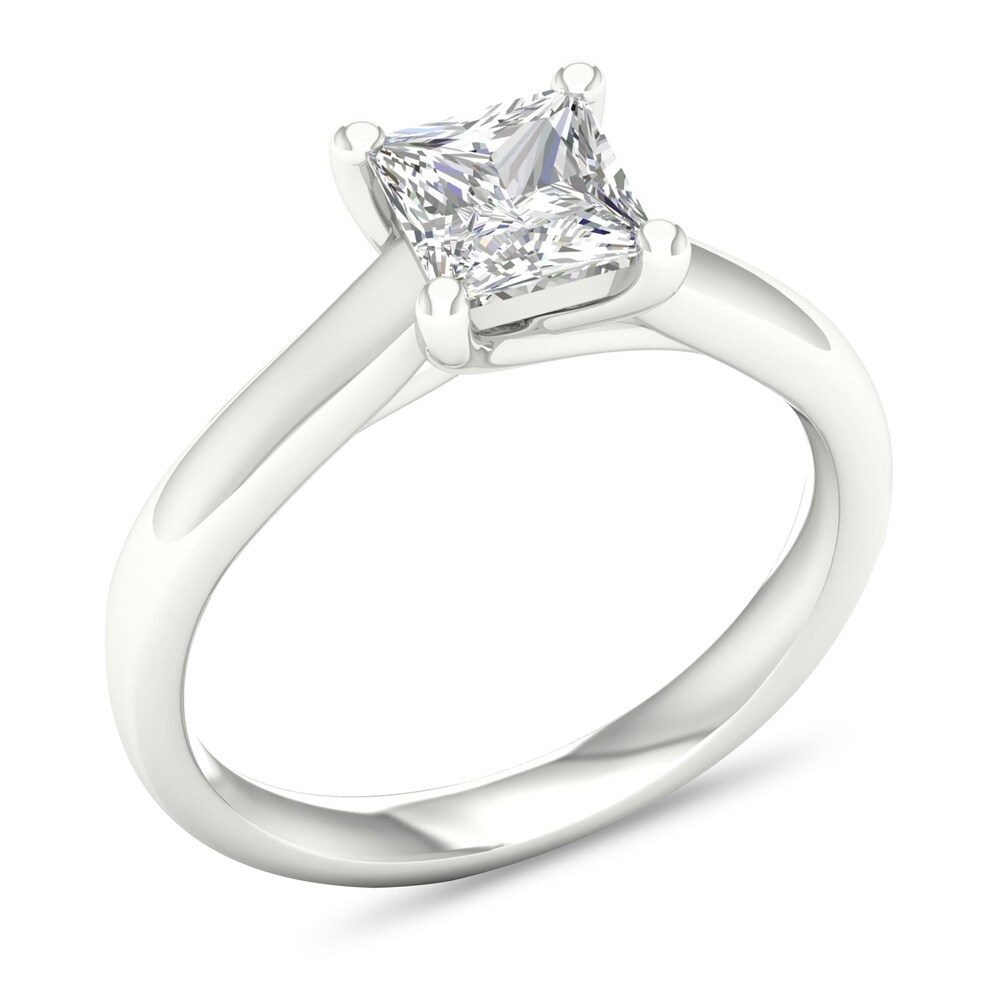 Diamond Solitaire Ring 1-1/4 ct tw Princess-cut Platinum (I2/I) UagYDoWb