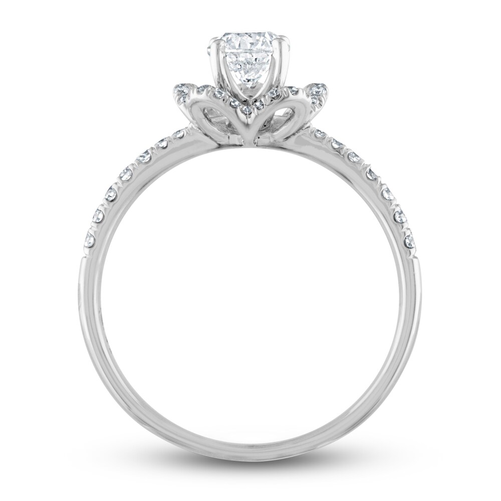 Diamond Engagement Ring 5/8 ct tw Round 14K White Gold UaoEojTn