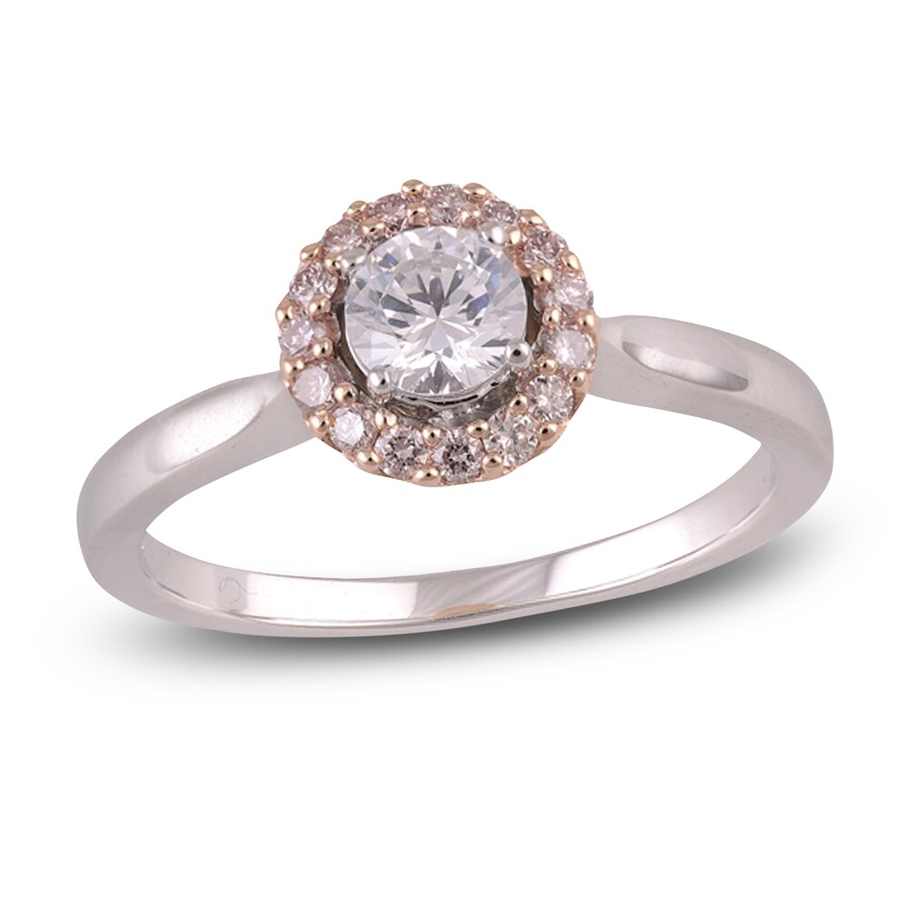 Diamond Engagement Ring 1/2 ct tw Round 14K Two-Tone Gold UjGN5aPe [UjGN5aPe]