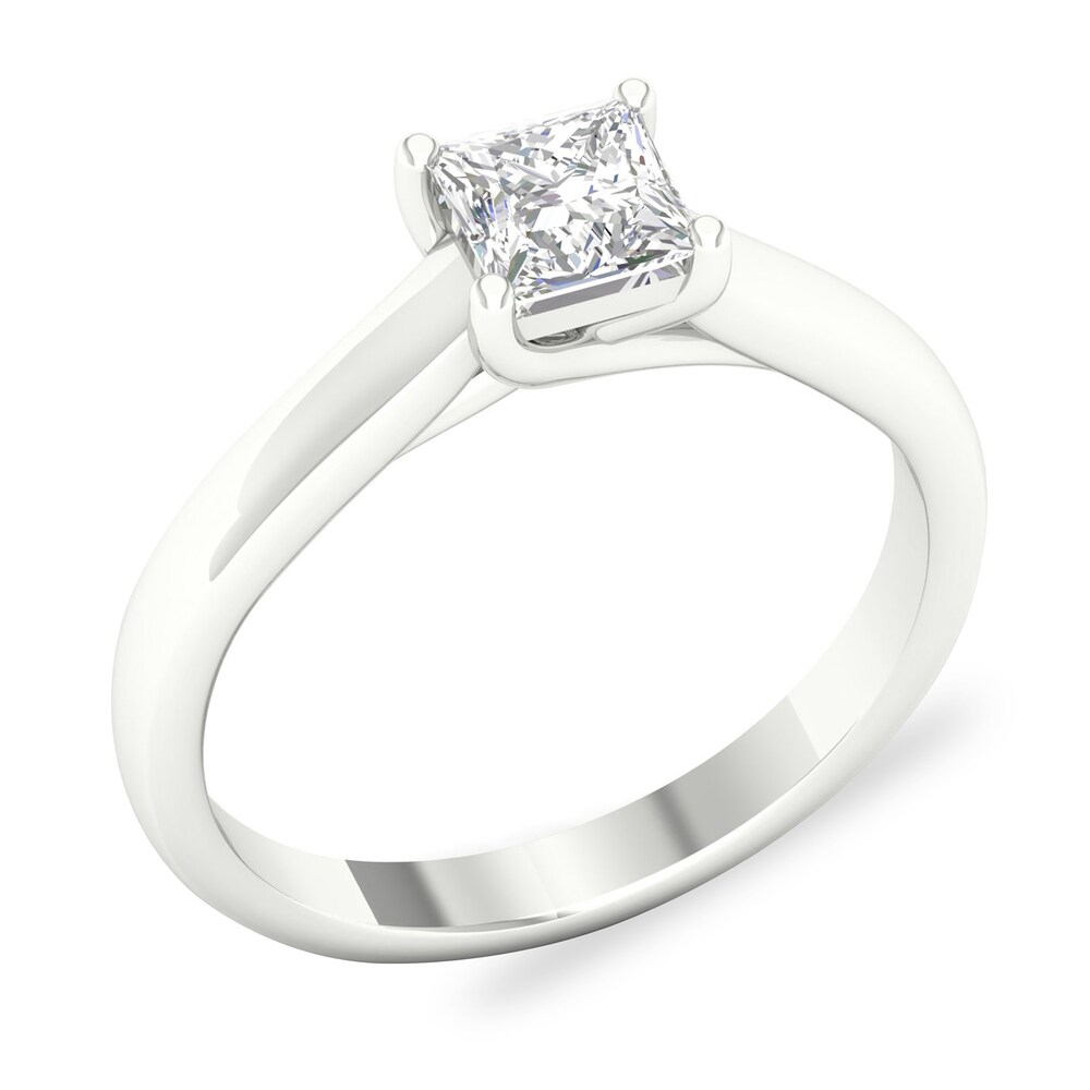 Diamond Solitaire Ring 1 ct tw Princess-cut Platinum (SI2/I) Uo8C9hk4