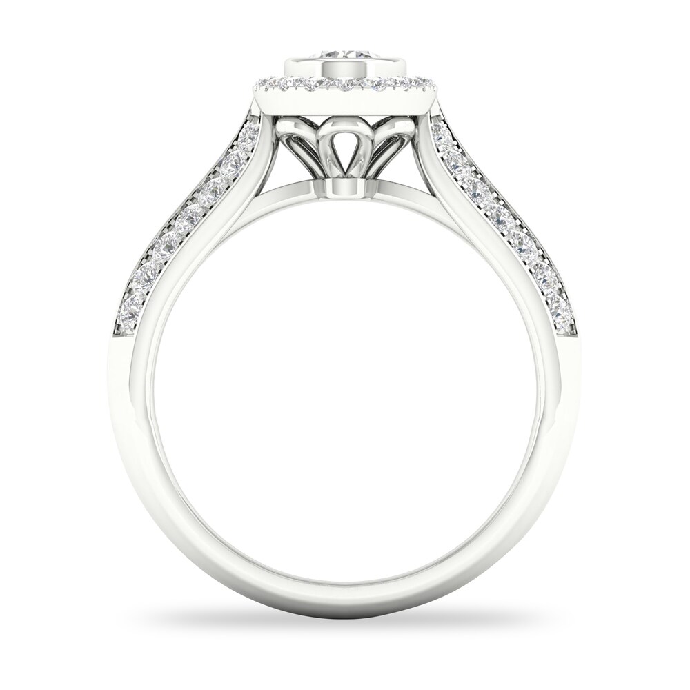 Diamond Ring 3/4 ct tw Round-cut 14K White Gold V6i83A9p