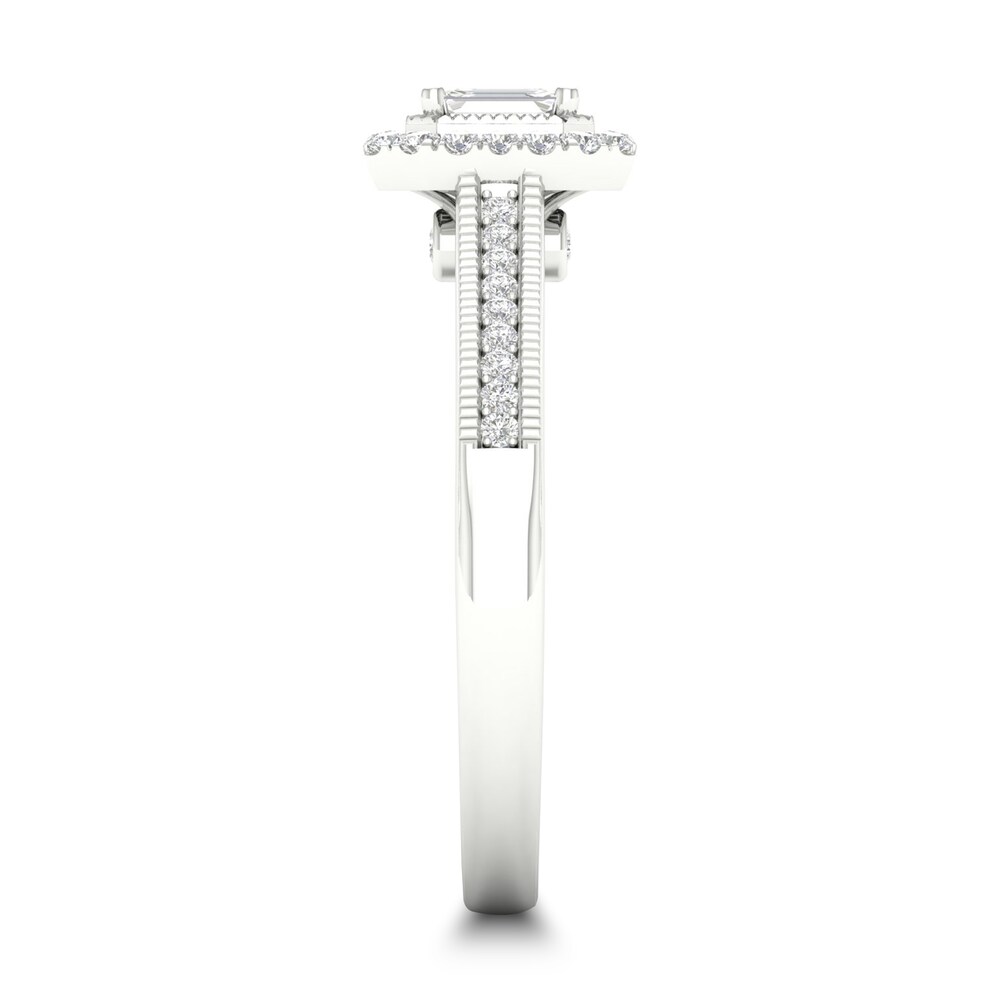 Diamond Ring 1/3 ct tw Emerald-cut 14K White Gold VGfX2h3v