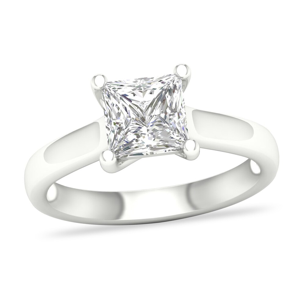 Diamond Solitaire Ring 2 ct tw Princess-cut Platinum (SI2/I) VH0oIThK