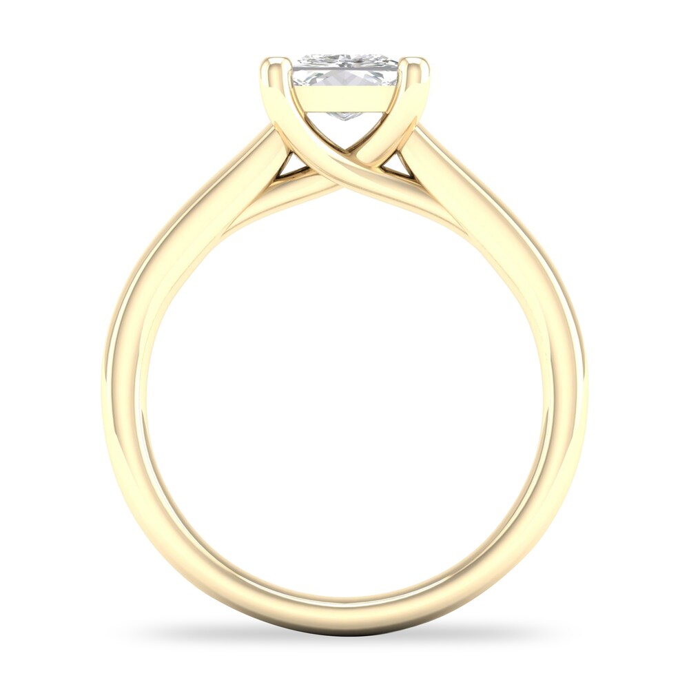 Diamond Solitaire Ring 1-1/4 ct tw Princess-cut 14K Yellow Gold (I1/I) VeeocpYa