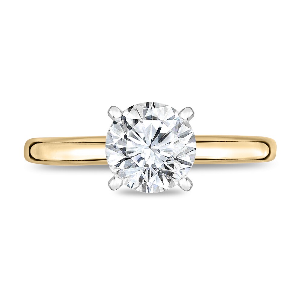 Diamond Solitaire Ring 3/4 ct tw Round 14K Yellow Gold (I1/I) Vg9een3y