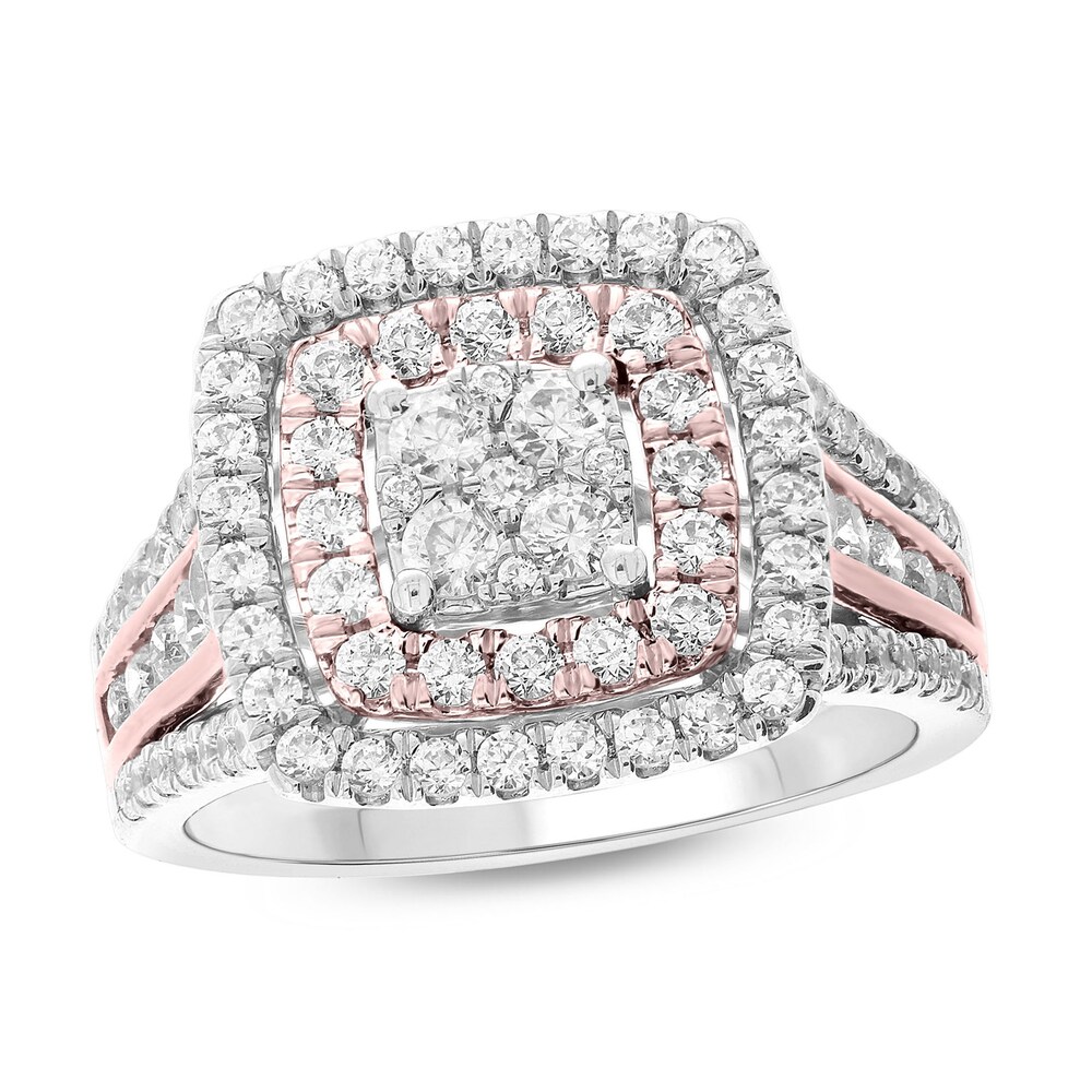 Diamond Engagement Ring 1-1/2 ct tw Round 10K Two-Tone Gold WE3RORkX