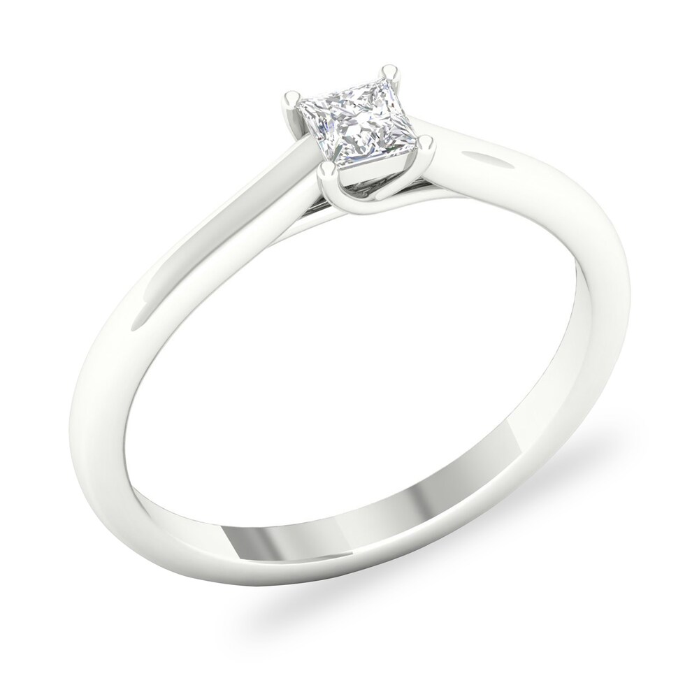 Diamond Solitaire Ring 1/4 ct tw Princess-cut 14K White Gold (SI2/I) WM8nsGpn