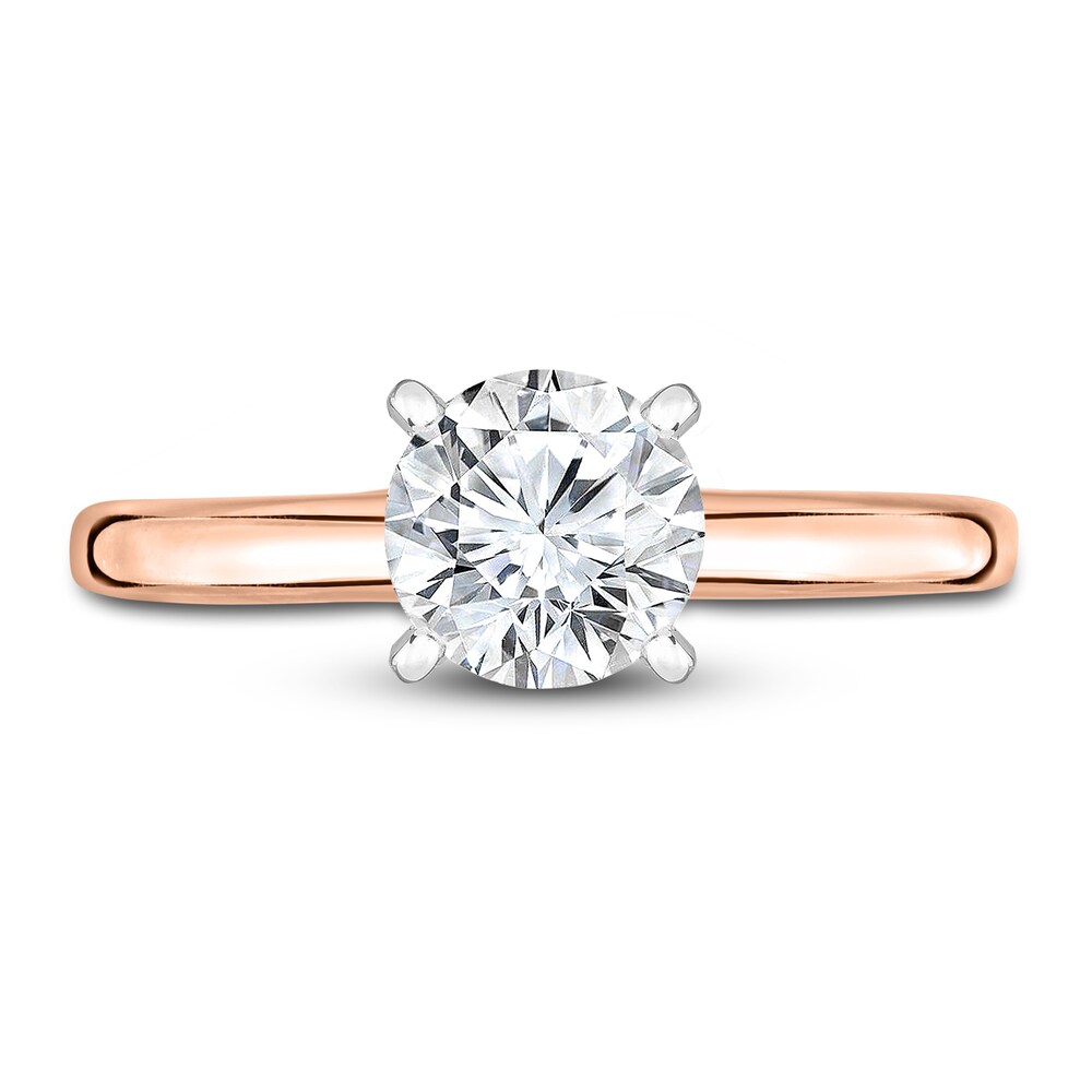 Diamond Solitaire Engagement Ring 5/8 ct tw Round 14K Rose Gold (I2/I) WRa7oMpX