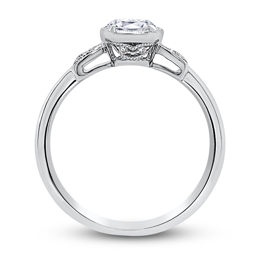 Kirk Kara Diamond Engagement Ring 1/2 ct tw Rose-cut 14K White Gold WoIr4EyB