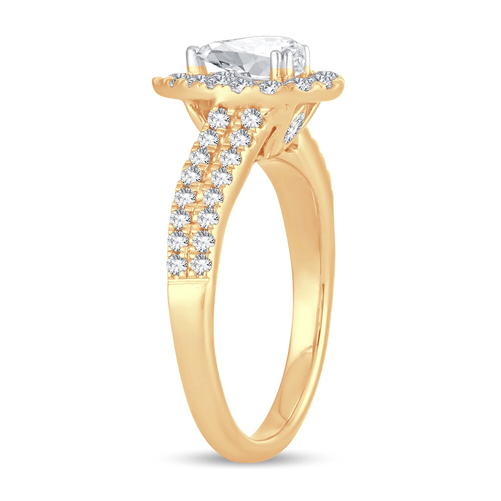 Diamond Ring 1 ct tw Pear-shaped 14K Yellow Gold X1x5mVwa