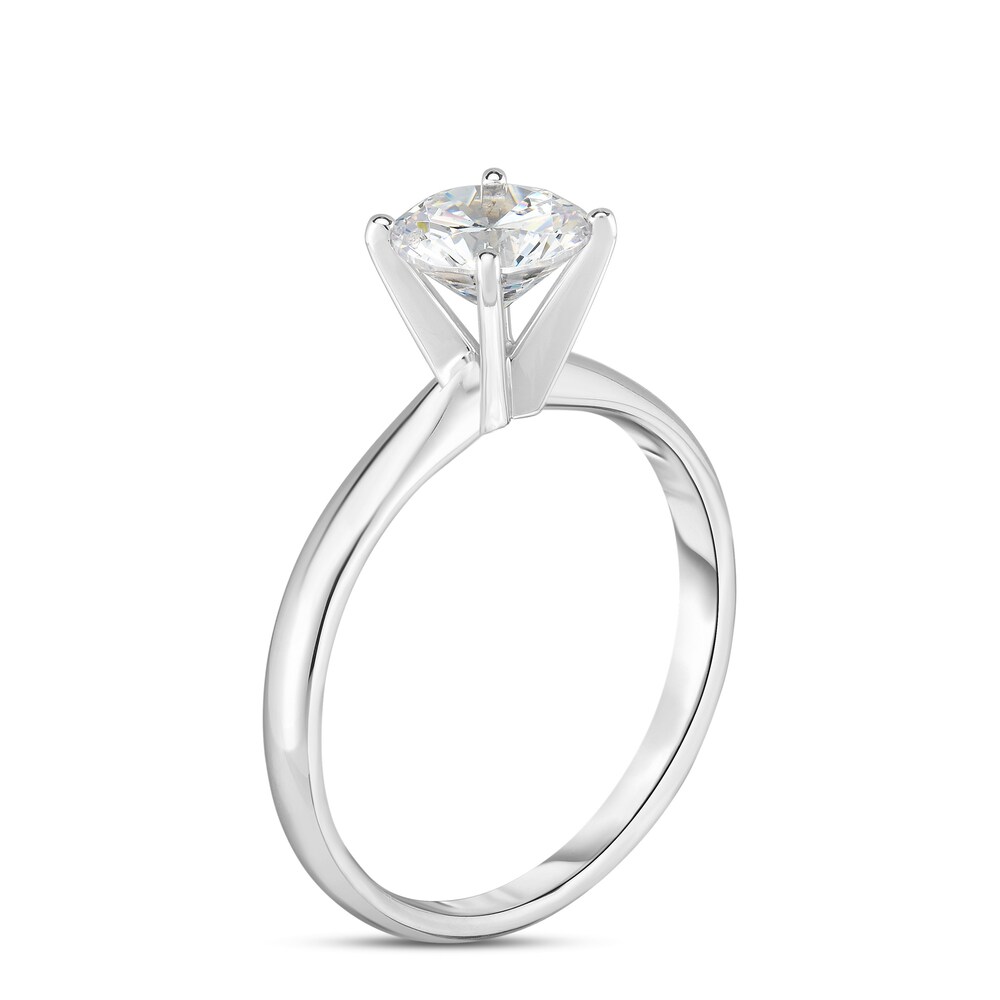 Diamond Solitaire Engagement Ring 1/4 ct tw Round 14K White Gold (I2/I) X6BY8nXi