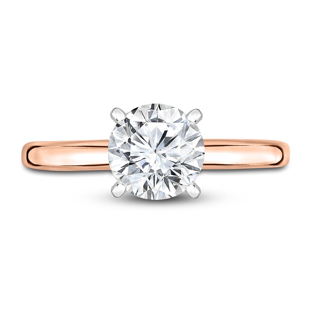 Diamond Solitaire Engagement Ring 3/4 ct tw Round 14K Rose Gold (I2/I) XWdWW7uQ