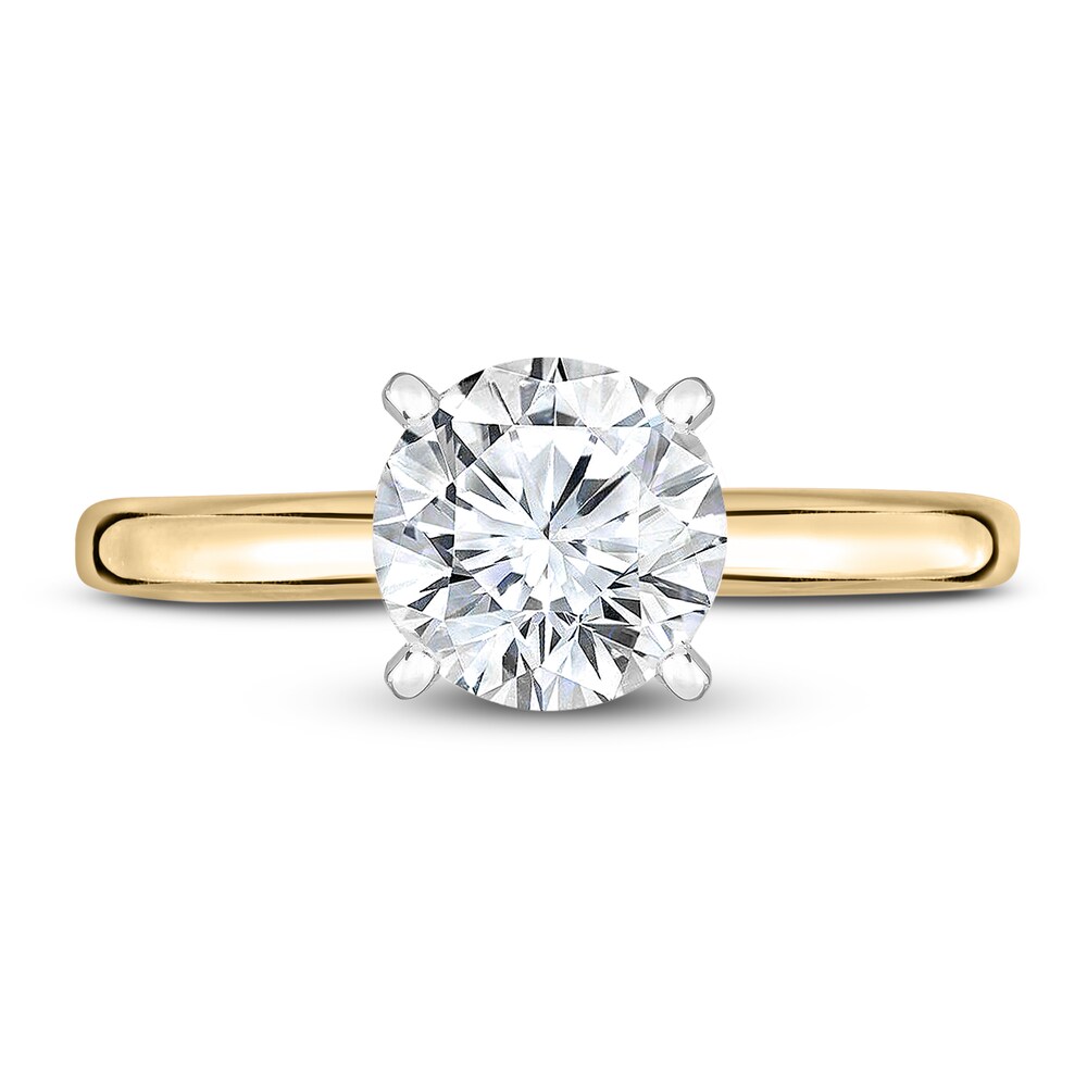 Diamond Solitaire Ring 7/8 ct tw Round 14K Yellow Gold (I1/I) XjkiRXR5