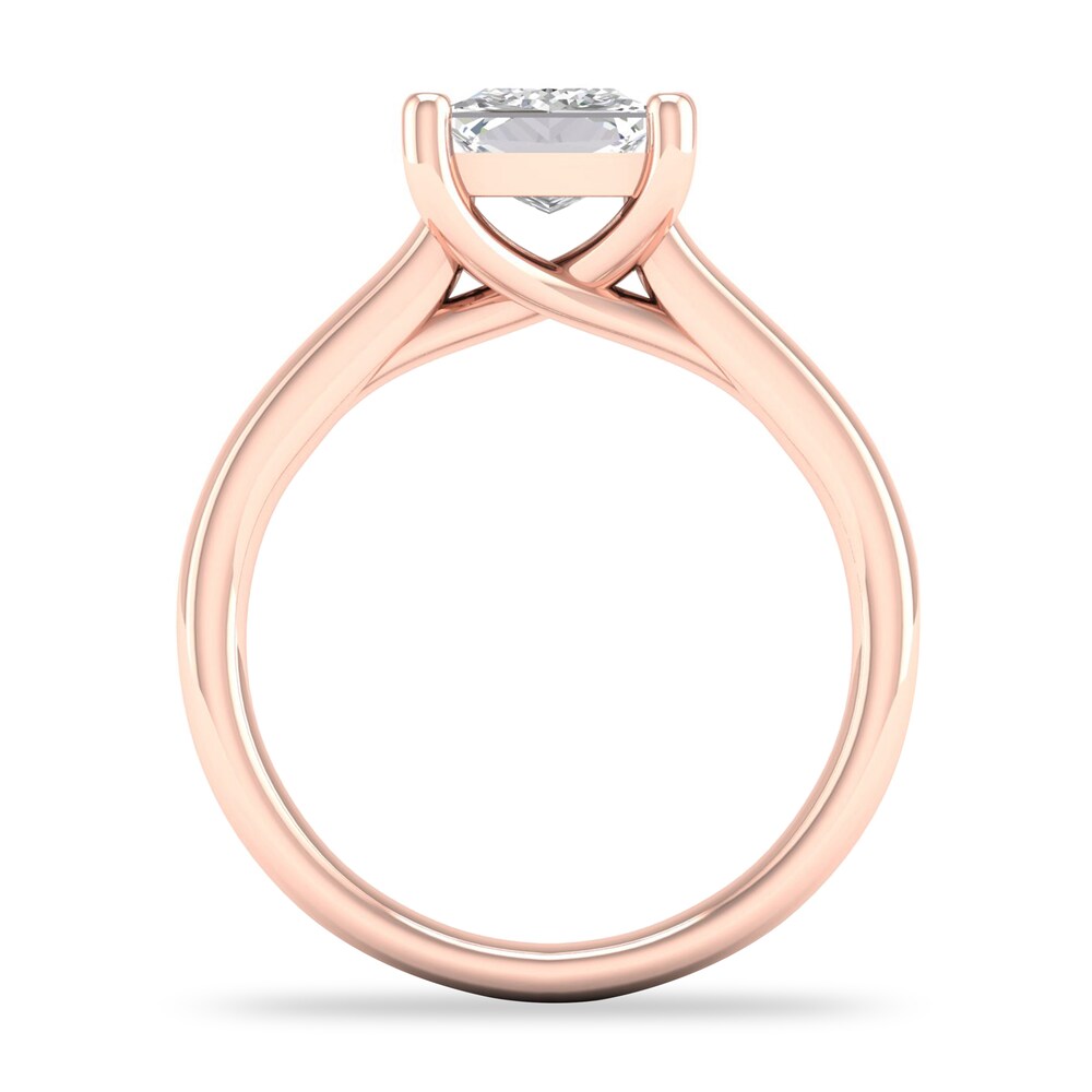 Diamond Solitaire Ring 2 ct tw Princess-cut 14K Rose Gold (SI2/I) Xx6M7Wwl