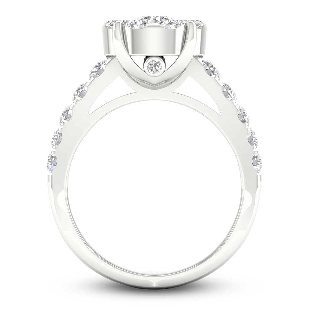 Diamond Engagement Ring 2 ct tw Round 14K White Gold Y6DVTBpp