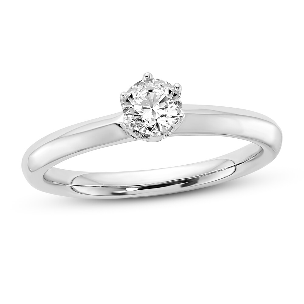 Diamond Solitaire Engagement Ring 1/4 ct tw Round 14K White Gold (I1/I) YFM1YAXG