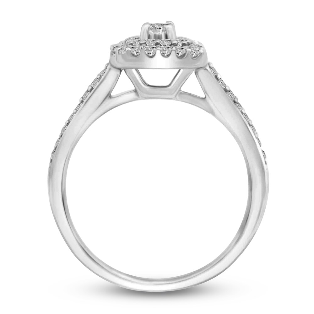 Diamond Bridal Set 1/2 ct tw Round 10K White Gold YhLsOM48