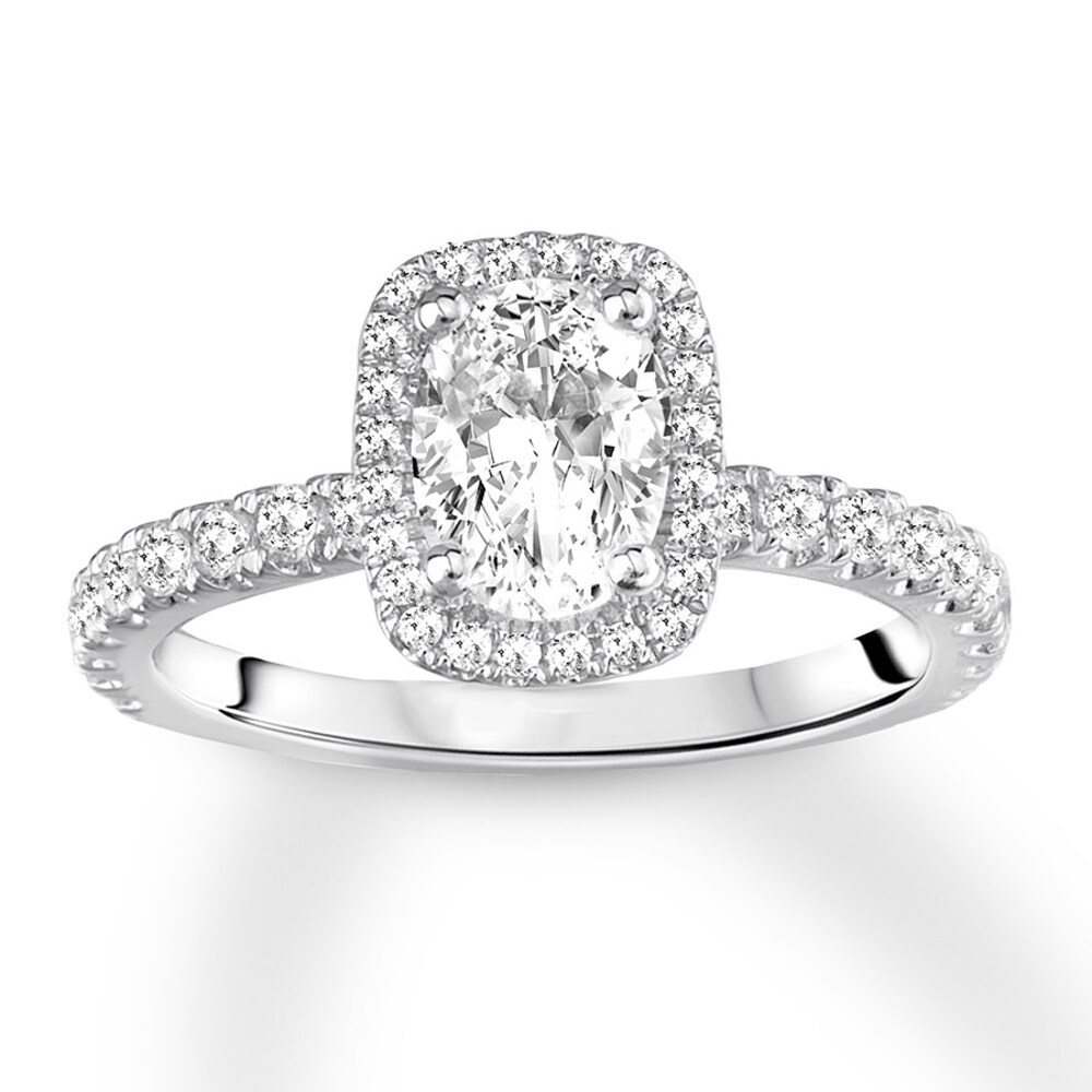 Diamond Ring Setting 1/2 carat tw Round 14K White Gold YhrnLVhk