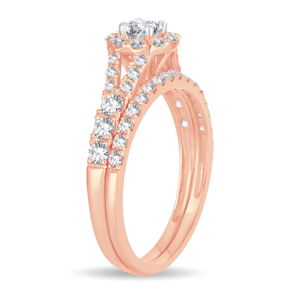 Diamond Bridal Set 1 ct tw Round 14K Rose Gold YqxnTo5V