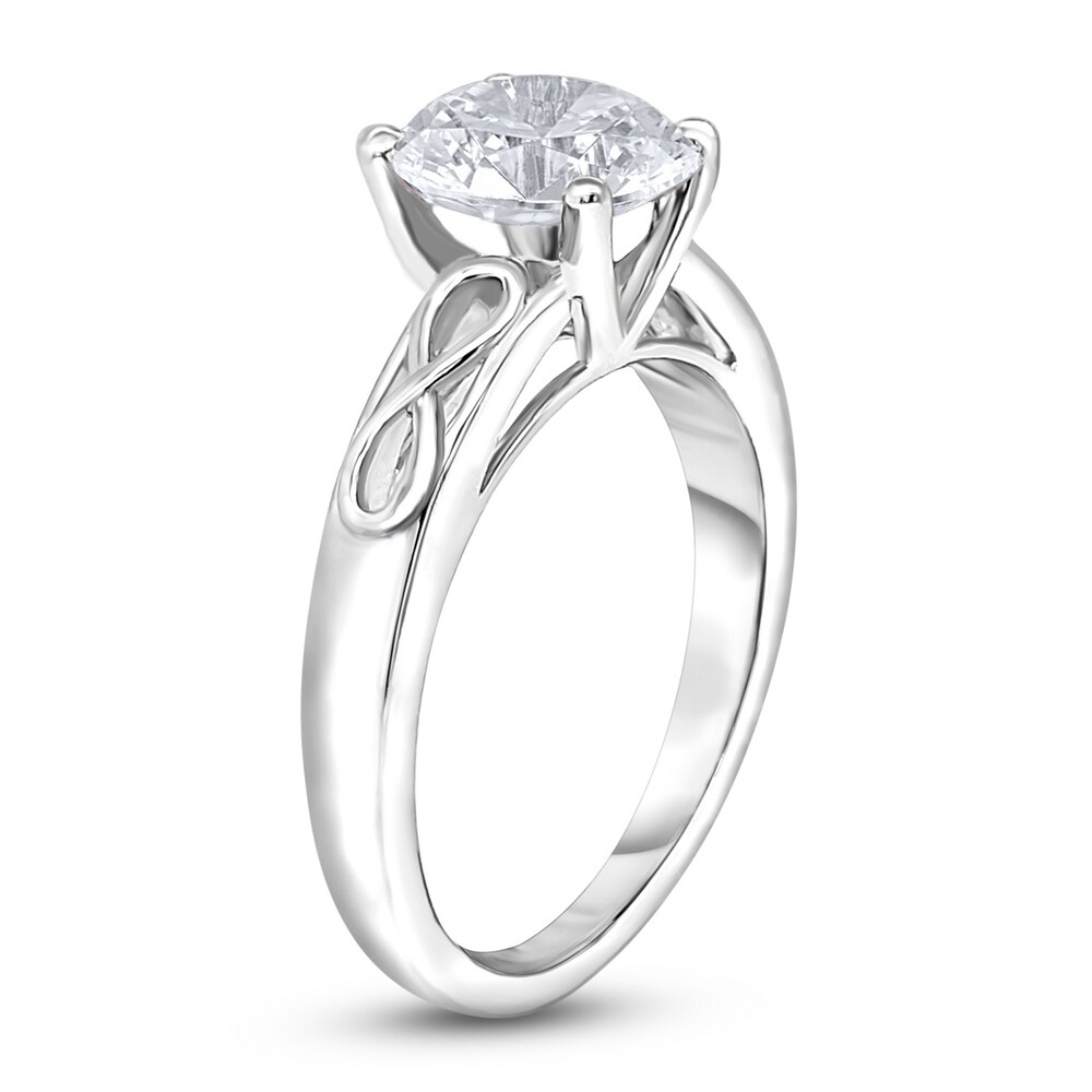 Diamond Solitaire Infinity Engagement Ring 2 ct tw Round 14K White Gold (I2/I) YsPUeV2d