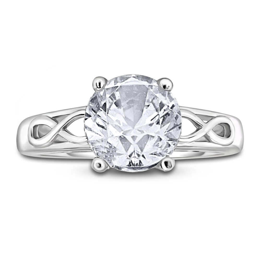 Diamond Solitaire Infinity Engagement Ring 2 ct tw Round 14K White Gold (I2/I) YsPUeV2d