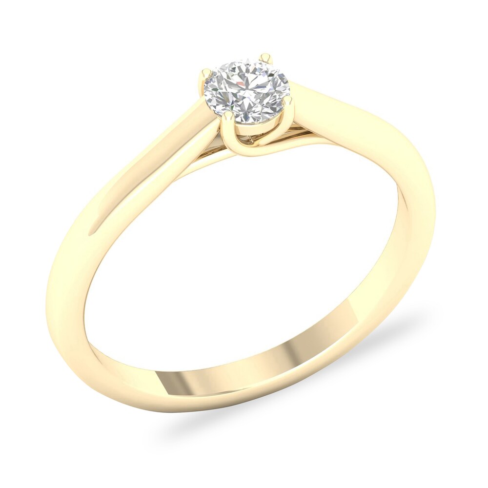 Diamond Solitaire Ring 1/3 ct tw Round-cut 14K Yellow Gold (SI2/I) YwdYGl6s