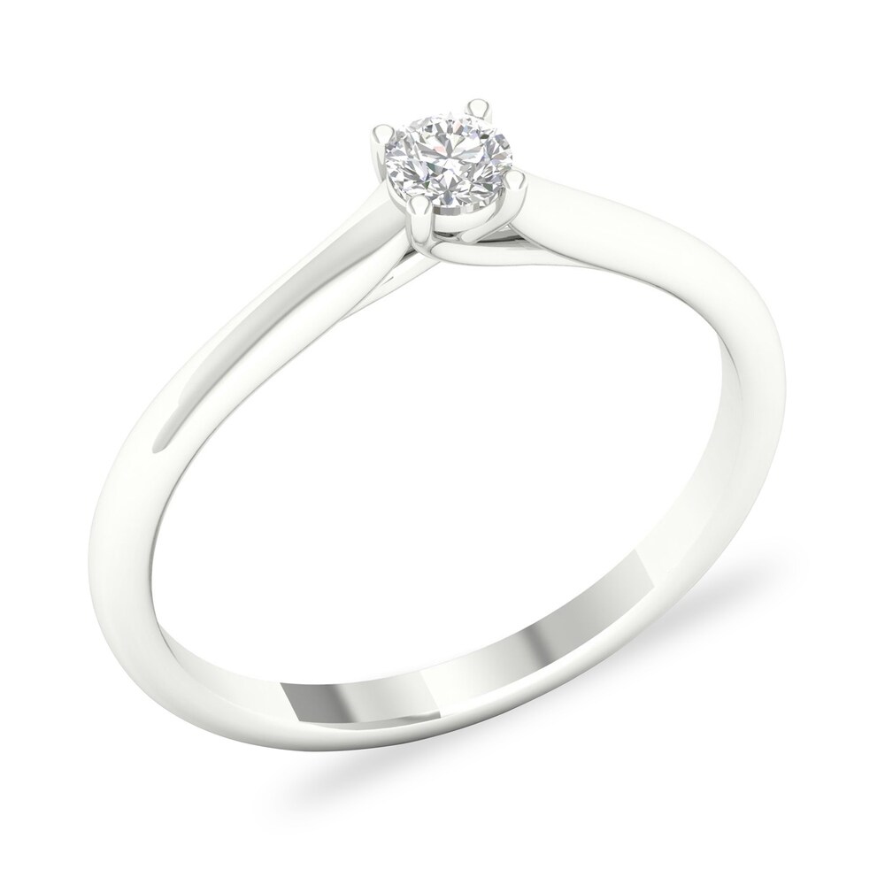 Diamond Solitaire Ring 1/6 ct tw Round-cut 14K White Gold (SI2/I) ZHaAvM0R