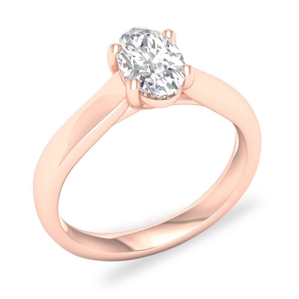 Diamond Solitaire Ring 1 ct tw Oval-cut 14K Rose Gold (SI2/I) Ze6hfpMo