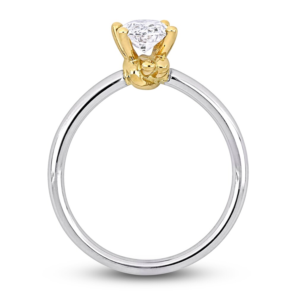 Diamond Solitaire Ring 1 ct tw Oval 14K Two-Tone Gold (I/I1) Ze83DKJc