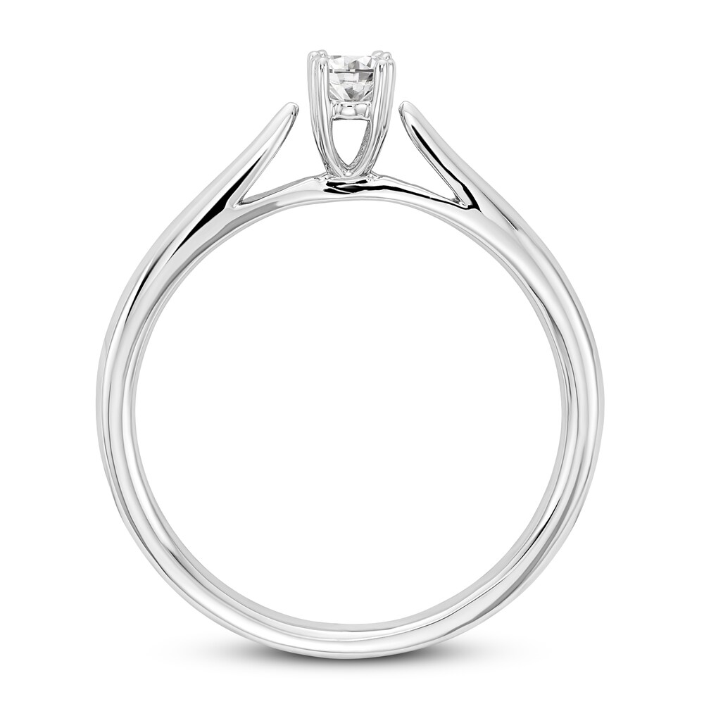 Diamond Solitaire Engagement Ring 1/4 ct tw Oval 14K White Gold (I1/I) aBoJpnDG