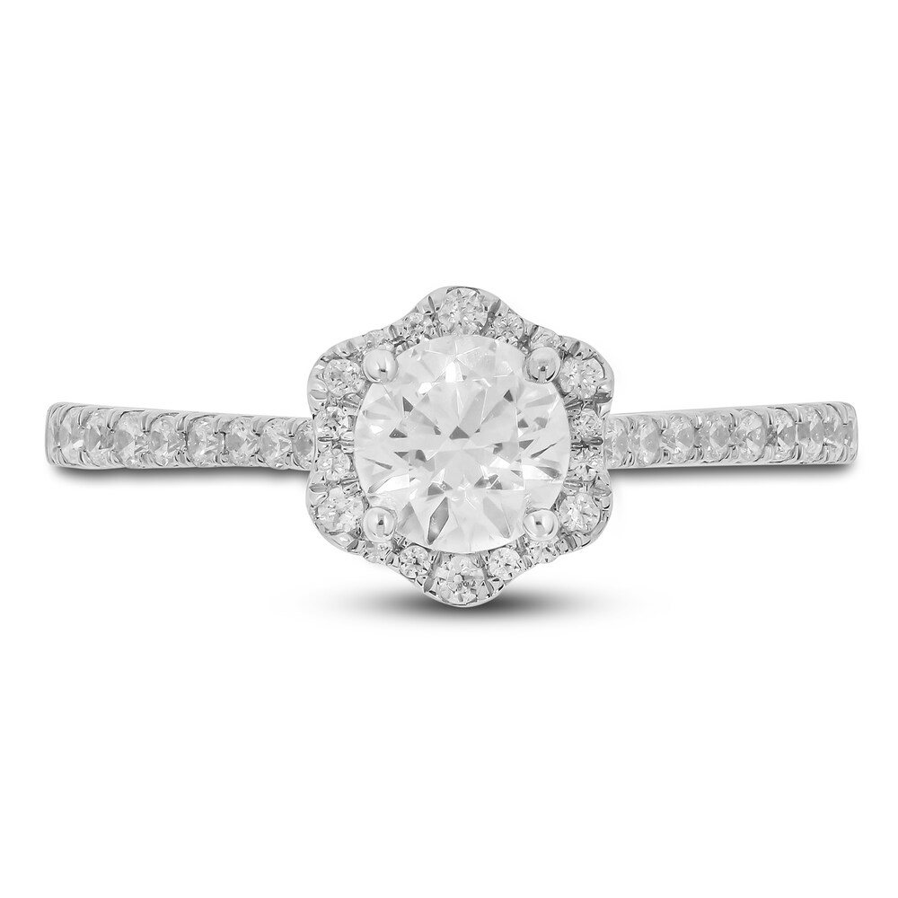 Diamond Engagement Ring 3/4 ct tw Round 14K White Gold akN6yRhq