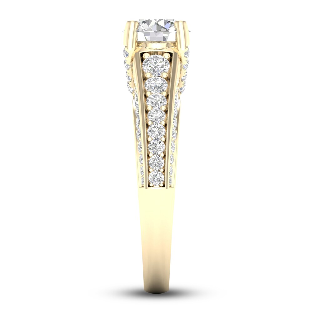 Diamond Engagement Ring 1-3/4 ct tw Round 14K Yellow Gold amkWw5Ci