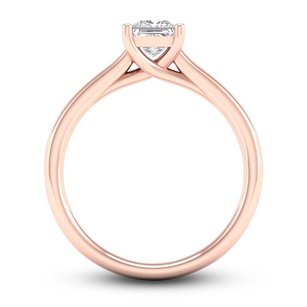 Diamond Solitaire Ring 3/4 ct tw Princess-cut 14K Rose Gold (SI2/I) ax1FDwGT