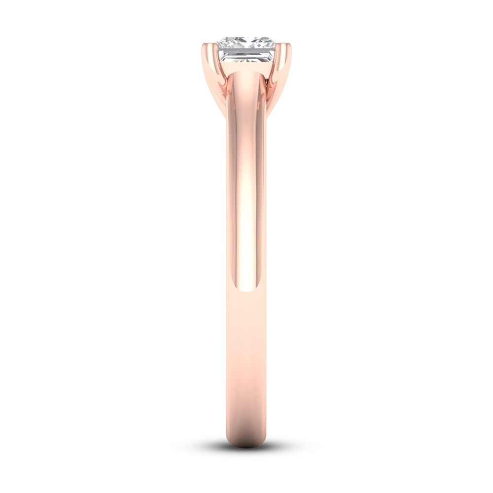 Diamond Solitaire Ring 3/4 ct tw Princess-cut 14K Rose Gold (SI2/I) ax1FDwGT