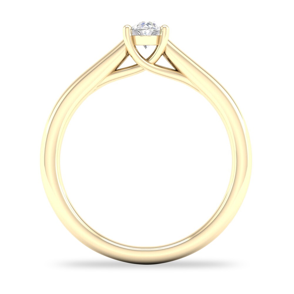 Diamond Solitaire Ring 1/3 ct tw Oval-cut 14K Yellow Gold (SI2/I) b9CFkgsp