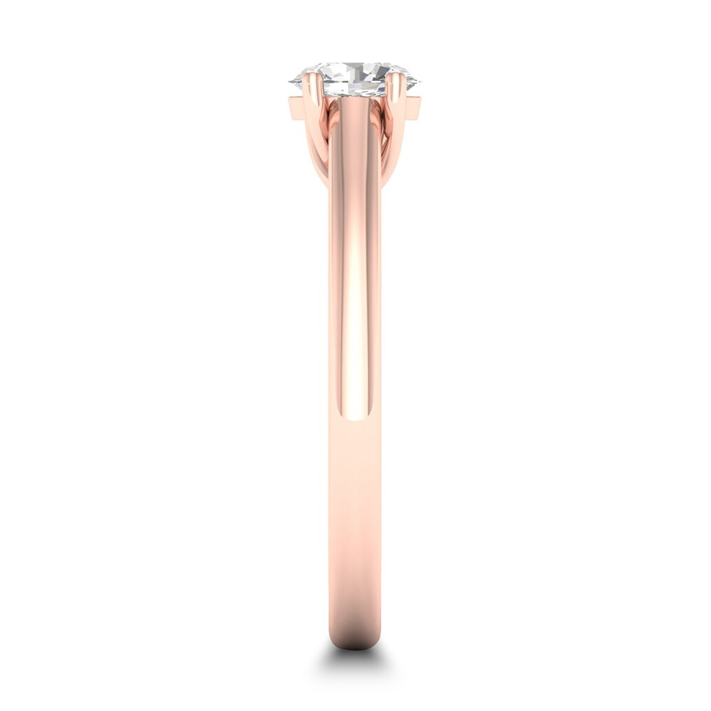 Diamond Solitaire Ring 1/3 ct tw Oval-cut 14K Rose Gold (SI2/I) b9S86BJJ